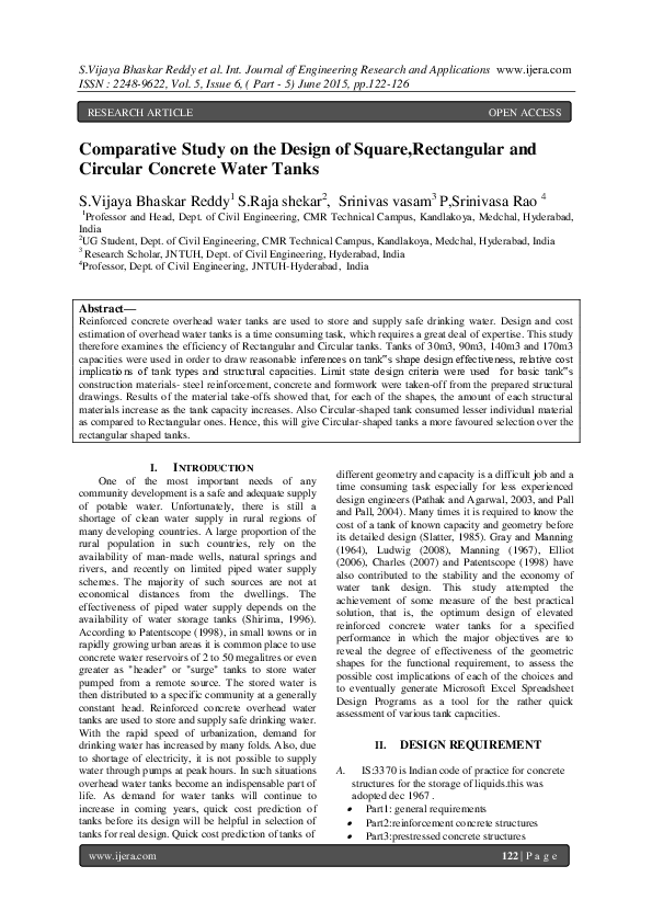 (PDF) Comparative Study on the Design of Square , Rectangular and ...