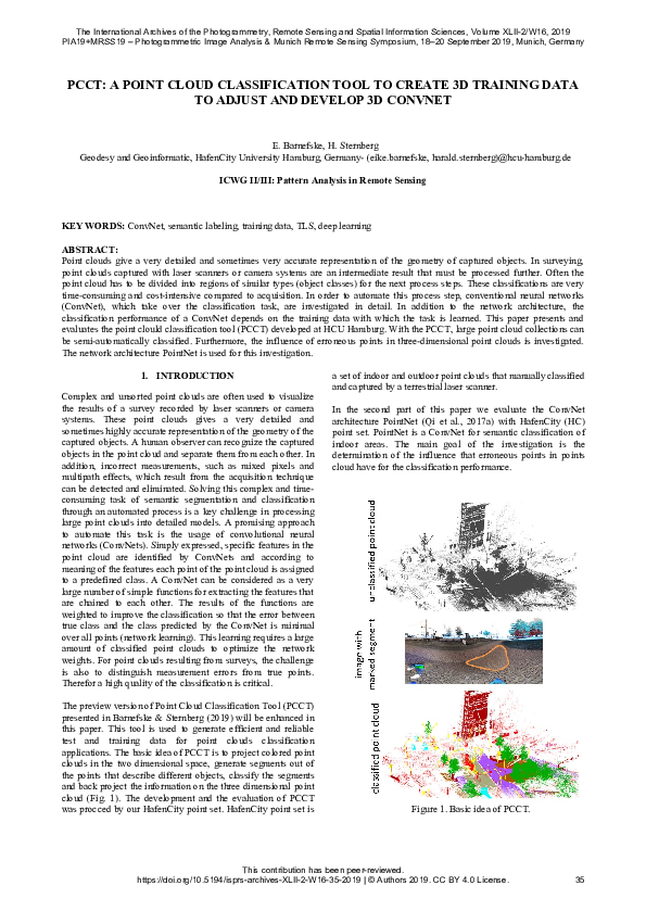 (PDF) PCCT: A Point Cloud Classification Tool to Create 3D Training ...