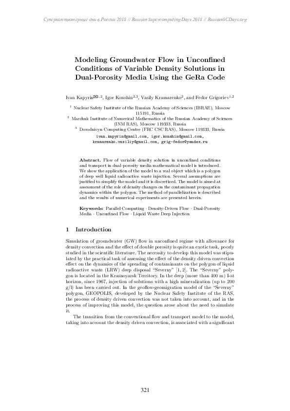 (PDF) Modeling Groundwater Flow in Unconfined Conditions of Variable ...