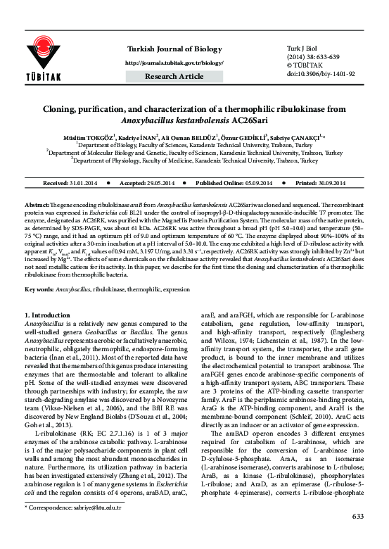 (PDF) Cloning, purification and characterization of an alkali-stable ...