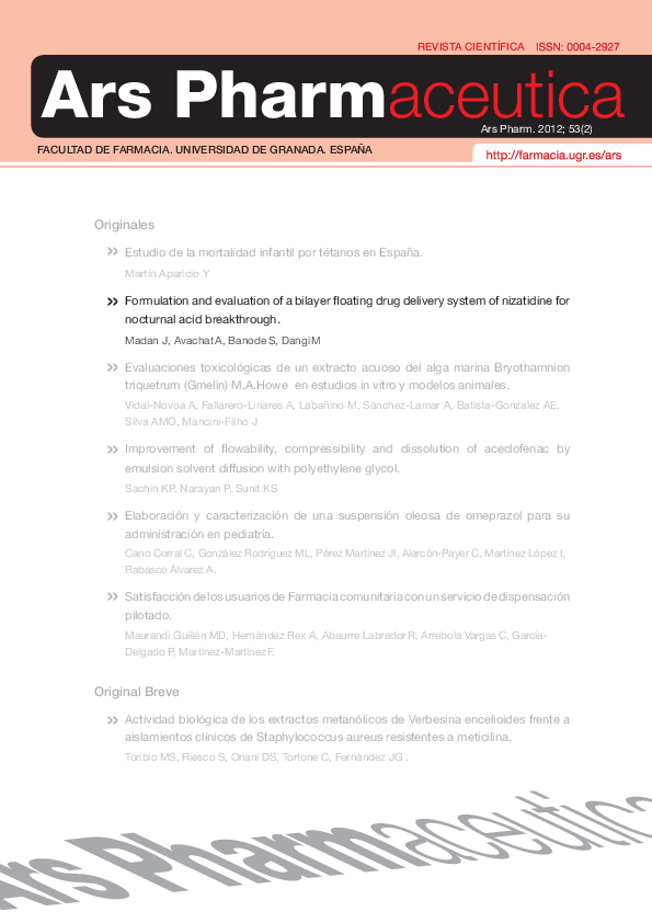 (PDF) Formulation and evaluation of a bilayer floating drug delivery ...