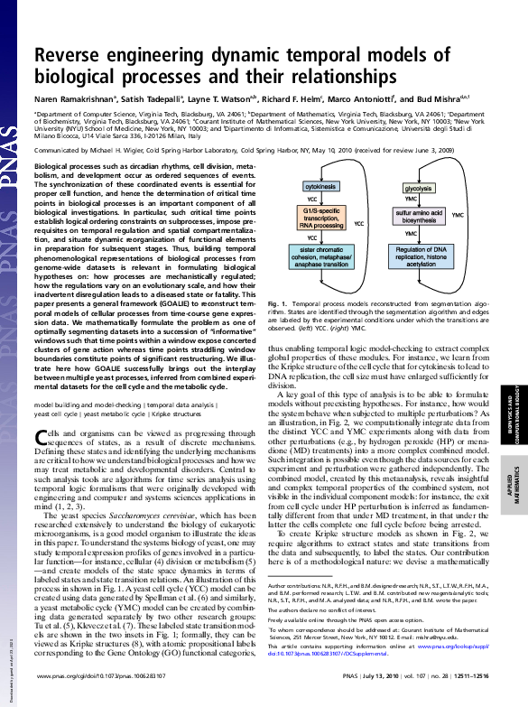 (PDF) Reverse engineering dynamic temporal models of biological ...