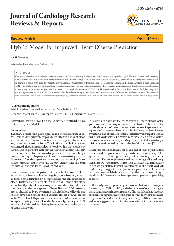 (PDF) Hybrid Model for Improved Heart Disease Prediction