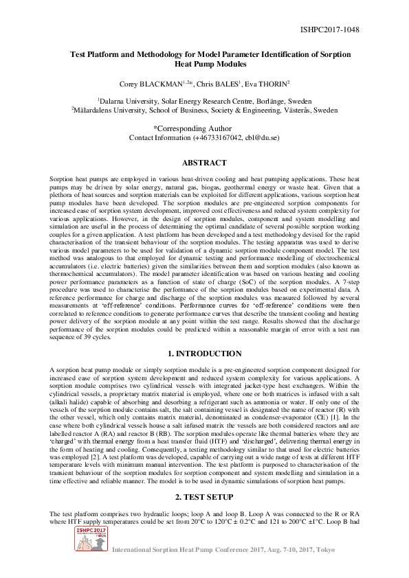(PDF) Test Platform and Methodology for Model Parameter Identification ...