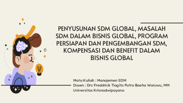 (PDF) PENYUSUNAN SDM GLOBAL, MASALAH SDM DALAM BISNIS GLOBAL, PROGRAM ...