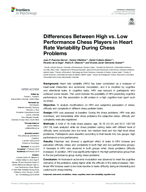 (PDF) The Benefits of Chess for the Intellectual and Social-Emotional ...