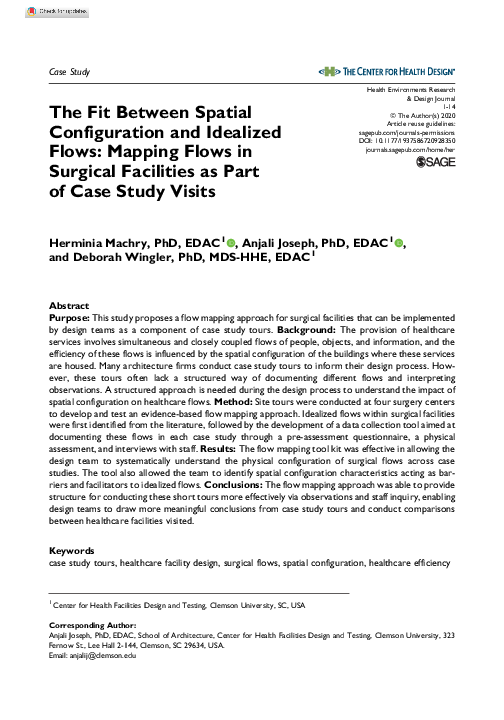 (PDF) The Fit Between Spatial Configuration and Idealized Flows ...