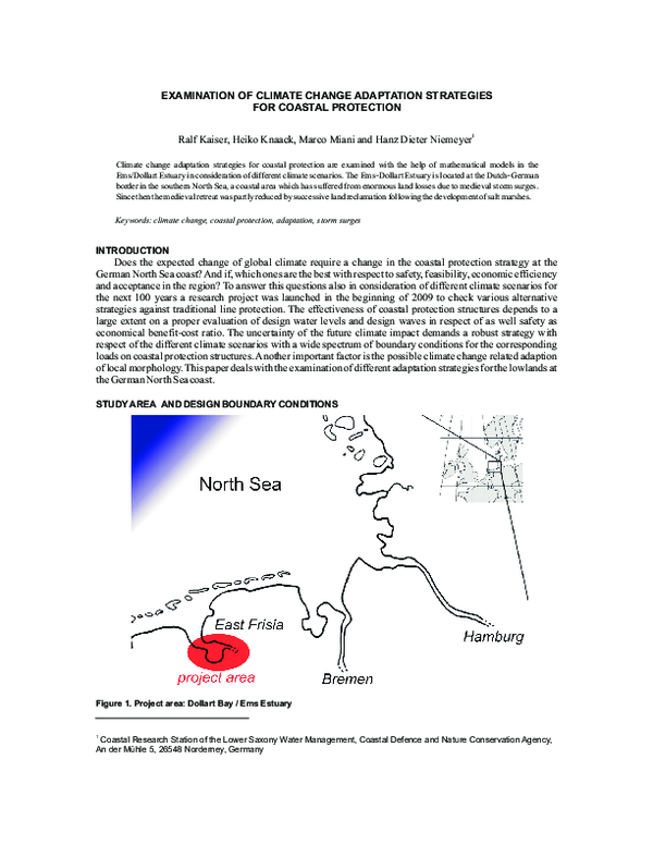 (PDF) Examination of Climate Change Adaptation Strategies