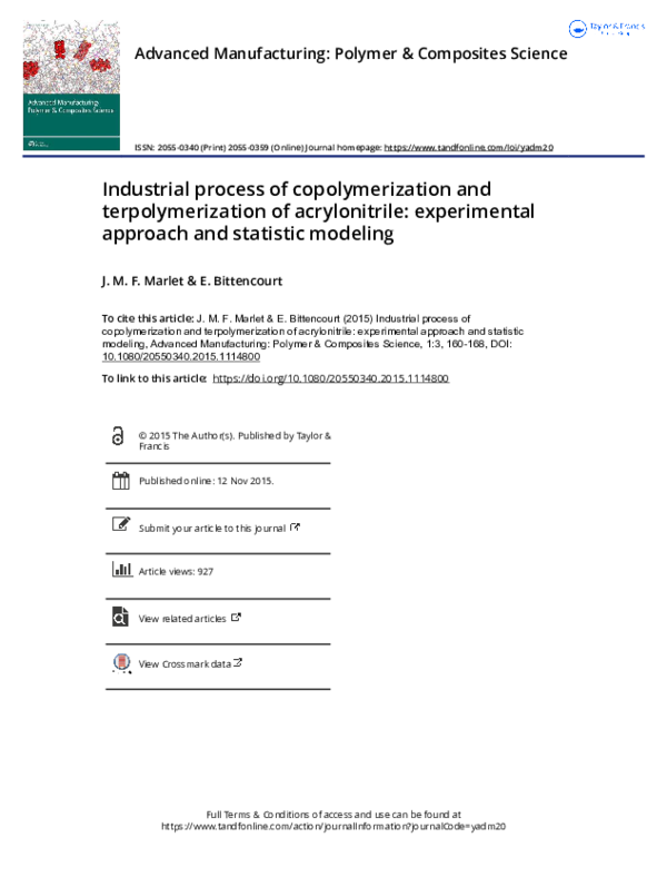 (PDF) Industrial process of copolymerization and terpolymerization of ...