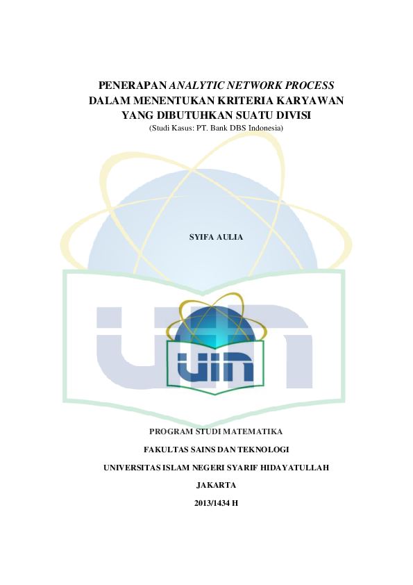 (PDF) Penerapan analytic network process dalam menentukan kriteria ...