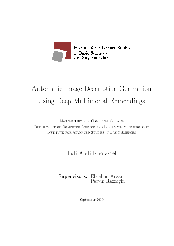 (PDF) Automatic Image Description Generation Using Deep Multimodal ...