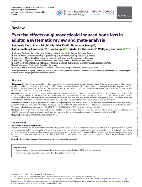 (PDF) Exercise effects on glucocorticoid-induced bone loss in adults: a ...