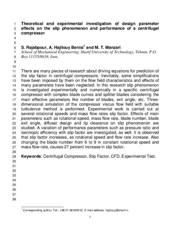 (PDF) Theoretical and experimental investigation of design parameter ...