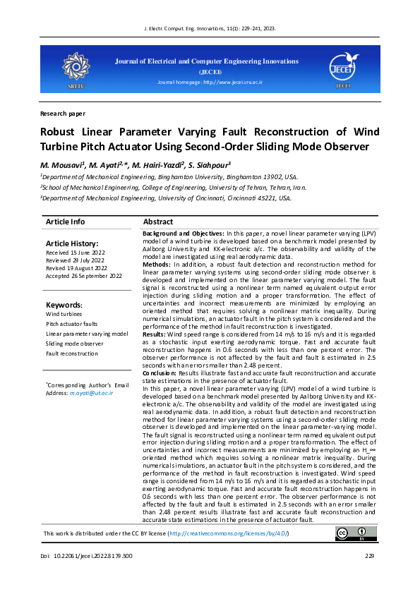 (PDF) Robust Linear Parameter Varying Fault Reconstruction of Wind ...