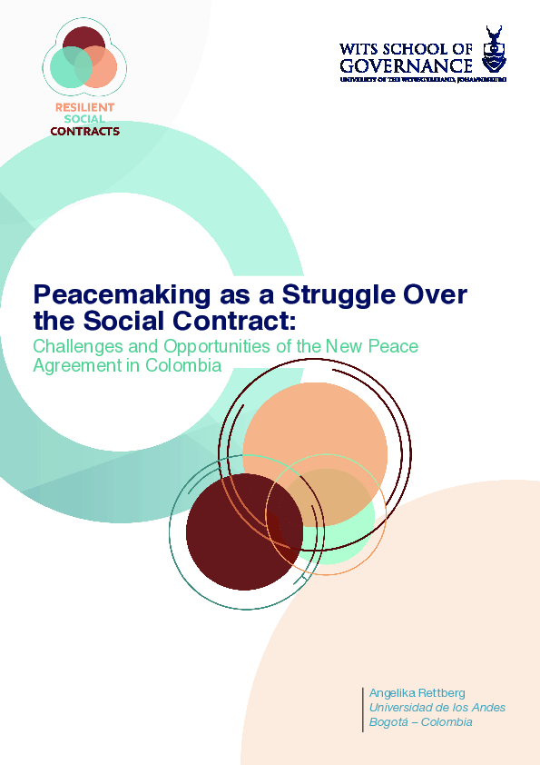 (PDF) Peace-Making as a Struggle Over the Social Contract: Challenges ...