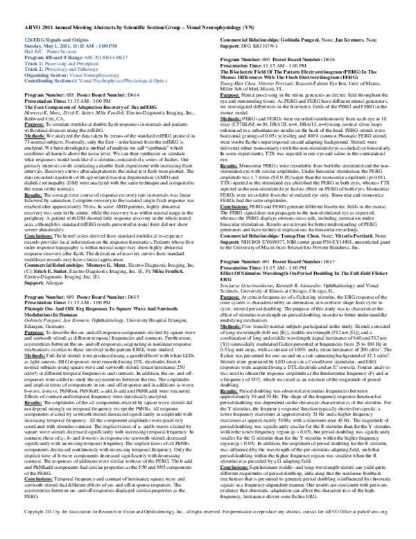 (PDF) Electroretinographic Approach to Evaluate the Effect of Luminance ...