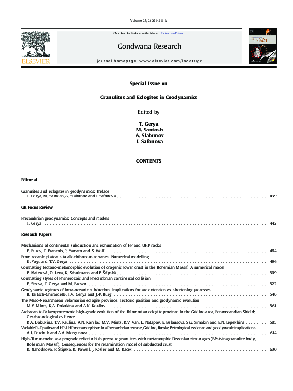 (PDF) Special Issue Title and Contents Page