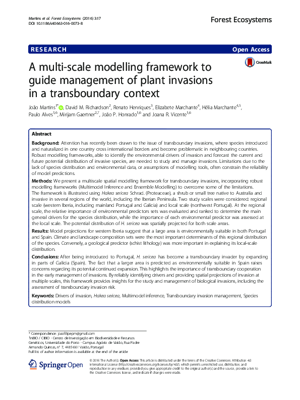 (PDF) A multi-scale modelling framework to guide management of plant ...