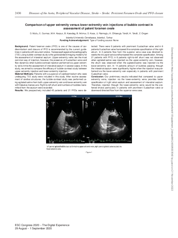 (PDF) Comparison of upper extremity versus lower extremity vein ...