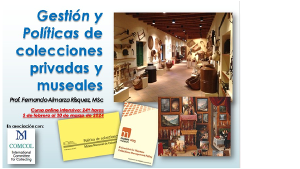 Curso Gestión y Políticas de colecciones museales y patrimoniales