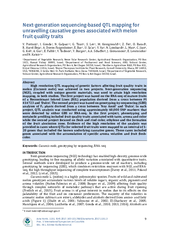 (PDF) Next-generation sequencing-based QTL mapping for unravelling ...