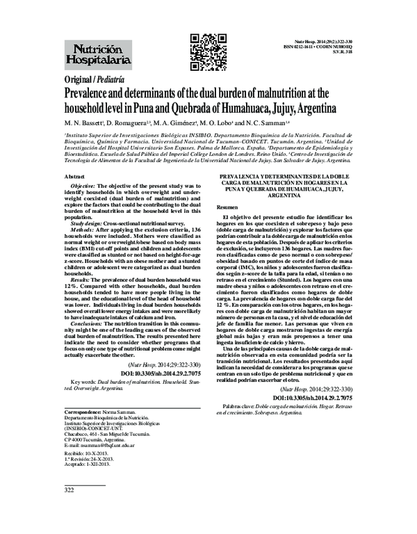 (PDF) Prevalence and determinants of the dual burden of malnutrition at ...