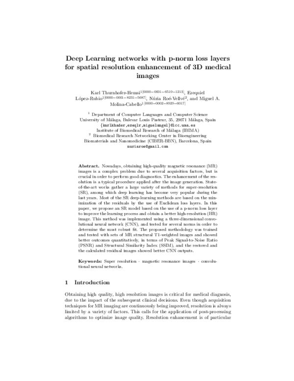 (PDF) Deep Learning Networks with p-norm Loss Layers for Spatial ...