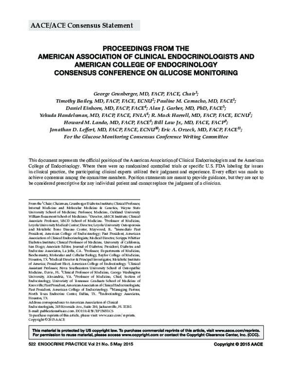(PDF) Proceedings from the American Association of Clinical ...