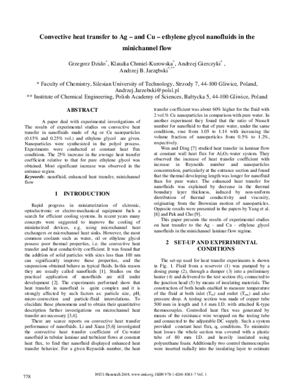 (PDF) Investigations on the convective heat transfer in Ag – and Cu ...