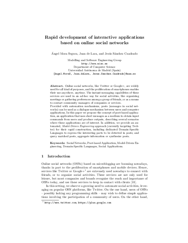 (PDF) Rapid Development of Interactive Applications Based on Online ...