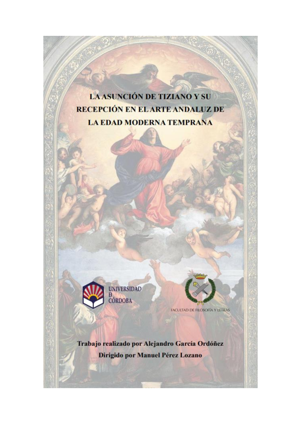 (PDF) LA ASUNCIÓN DE TIZIANO Y SU RECEPCIÓN EN EL ARTE ANDALUZ DE LA