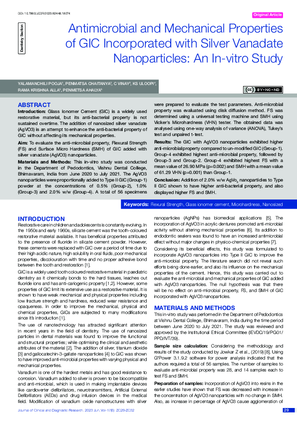 (PDF) Antimicrobial and Mechanical Properties of GIC Incorporated with ...