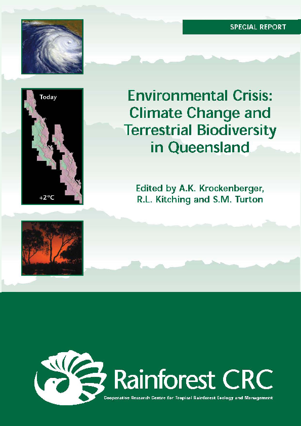 (PDF) Environmental crisis: climate change and terrestrial biodiversity ...