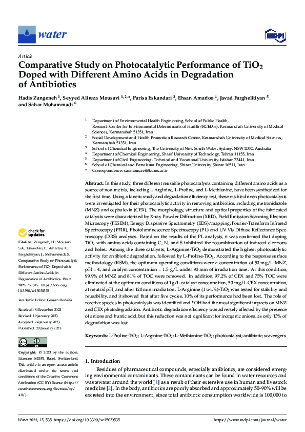 (PDF) Comparative Study on Photocatalytic Performance of TiO2 Doped ...