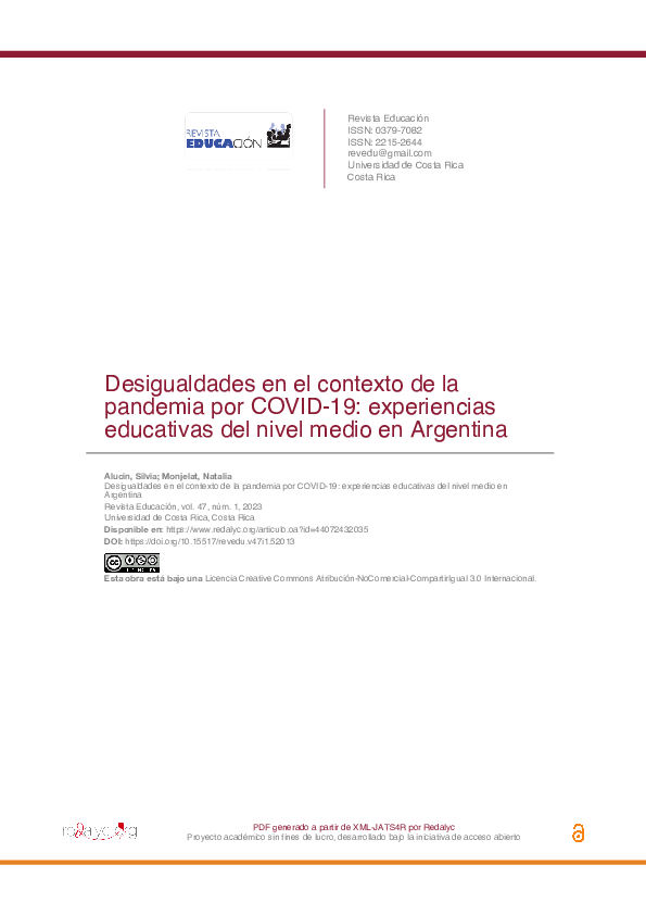 (PDF) Desigualdades en el contexto de la pandemia por COVID-19 ...