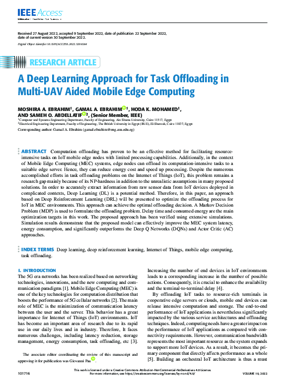 (PDF) A Deep Learning Approach for Task Offloading in Multi-UAV Aided ...