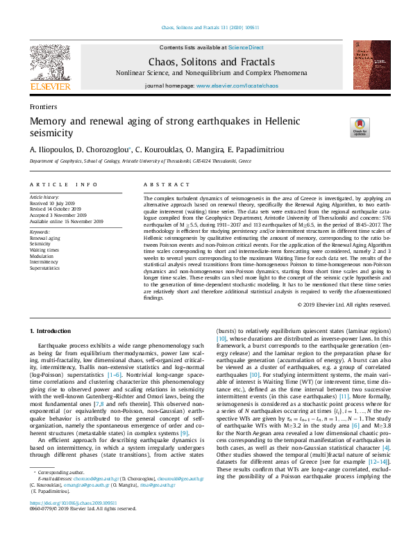 (PDF) Chaos, Solitons and Fractals Nonlinear Science, and ...