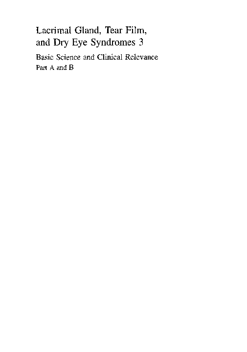 (PDF) Lacrimal Gland, Tear Film, and Dry Eye Syndromes 3