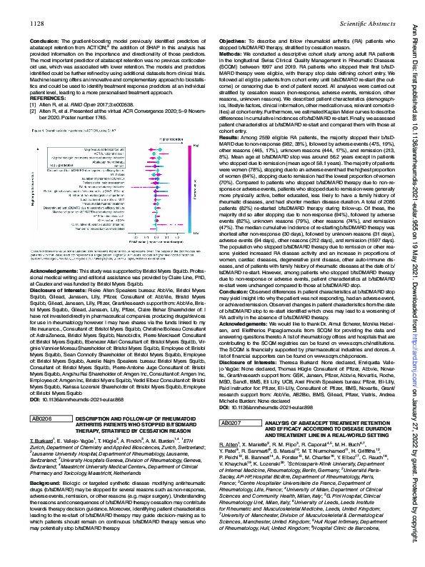 (PDF) AB0207 Analysis of Abatacept Treatment Retention and Efficacy ...
