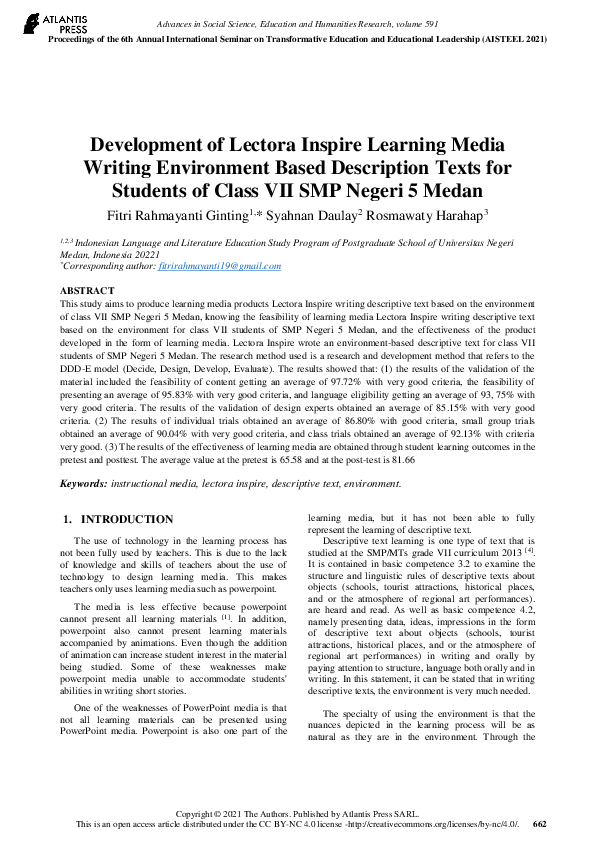 (PDF) Development of Lectora Inspire Learning Media Writing Environment ...