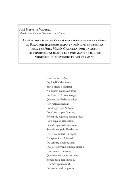(PDF) Al séptimo asunto: versos gallegos a Nuestra Señora de Reza