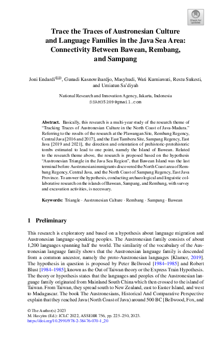 (PDF) Trace the Traces of Austronesian Culture and Language Families in ...