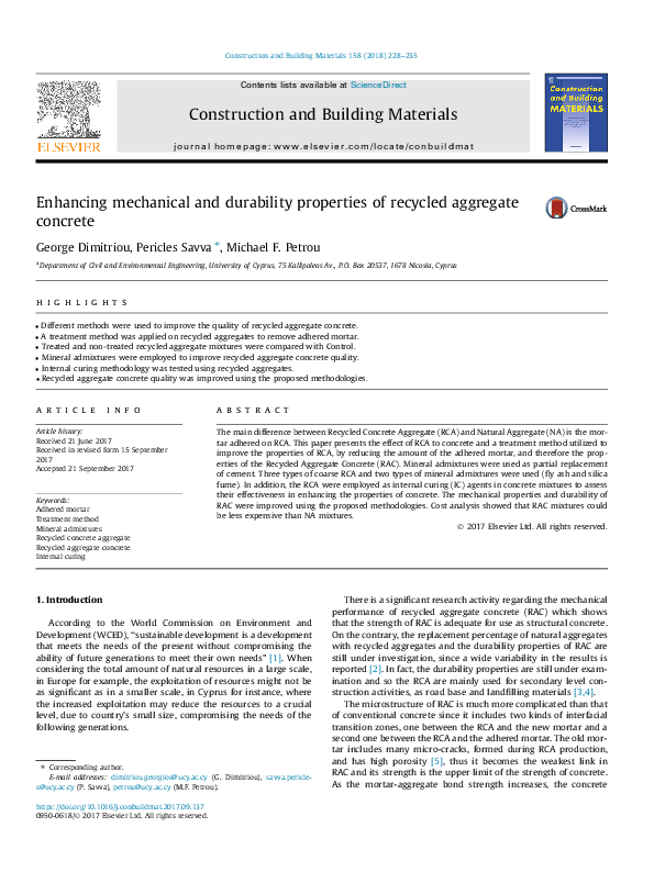 (PDF) Enhancing mechanical and durability properties of geopolymer ...