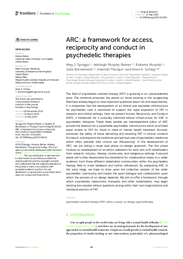 (PDF) ARC: a framework for access, reciprocity and conduct in ...