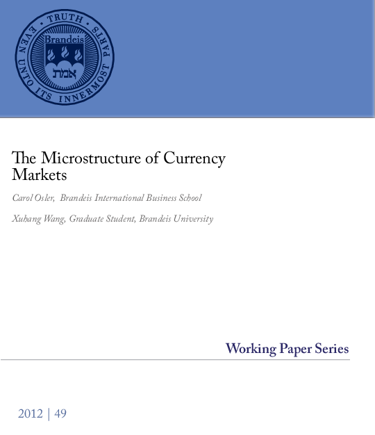 The Microstructure of Currency Markets