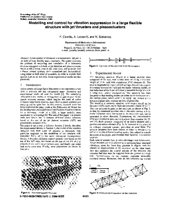 (PDF) Modeling and control for vibration suppression in a large ...