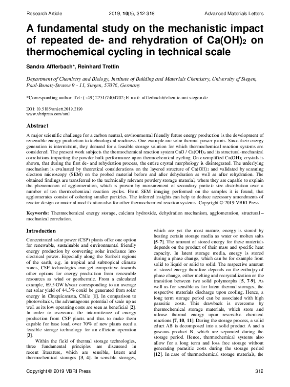 (PDF) A fundamental study on the mechanistic impact of repeated de- and ...