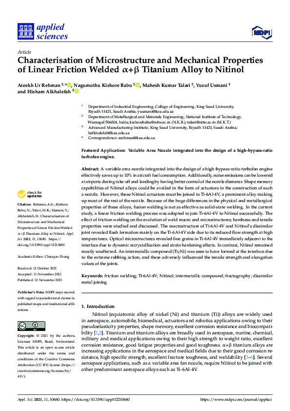 (PDF) Characterisation of Microstructure and Mechanical Properties of ...