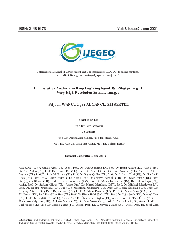 (PDF) Comparative Analysis on Deep Learning based Pan-sharpening of ...