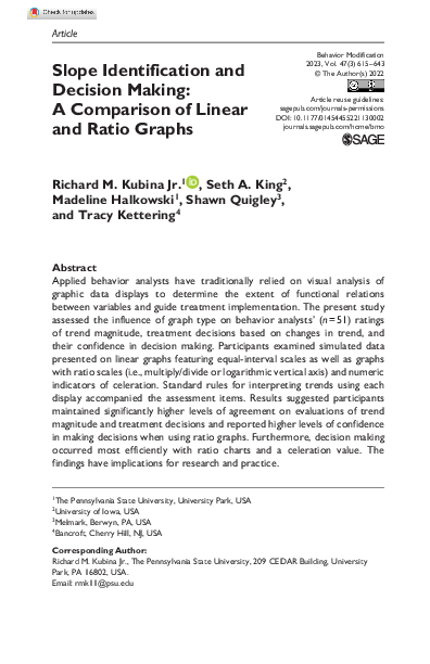 (PDF) Slope Identification and Decision Making: A Comparison of Linear ...